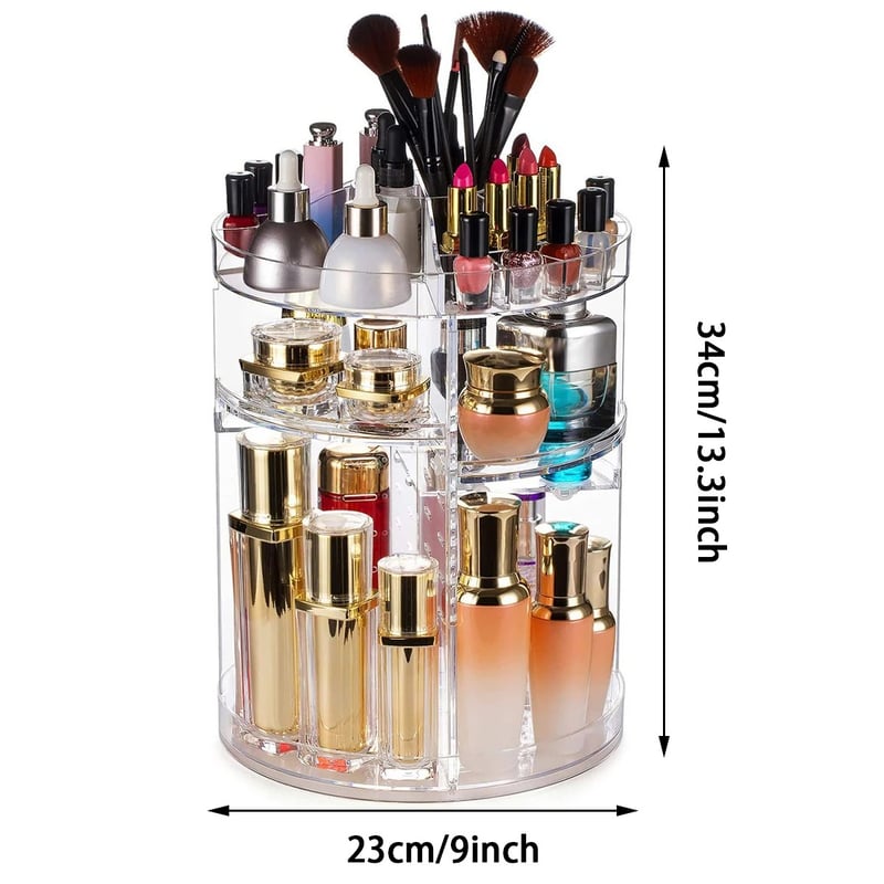 ORGANIZADOR DE MAQUILLAJE GIRATORIO 360°