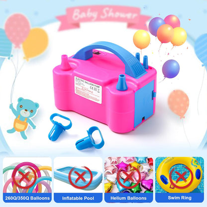 INFLADOR ELÉCTRICO PORTÁTIL PARA GLOBOS FIESTAS Y DECORACIÓN