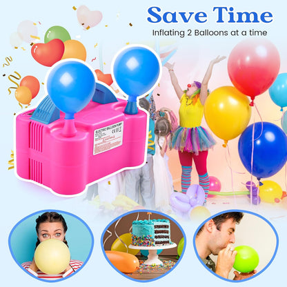 INFLADOR ELÉCTRICO PORTÁTIL PARA GLOBOS FIESTAS Y DECORACIÓN