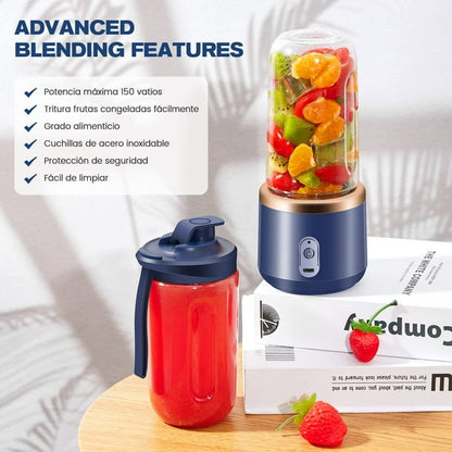 LICUADORA PORTÁTIL DOBLE VASO